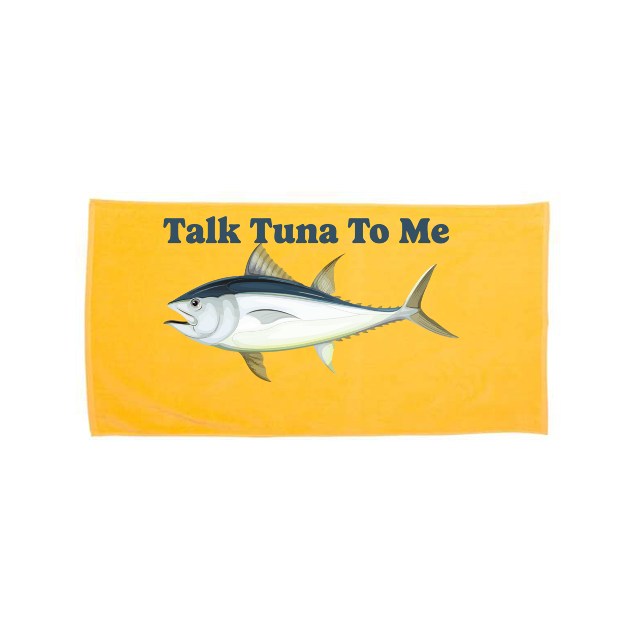 Talk Tuna To Me Velour Beach Towel
