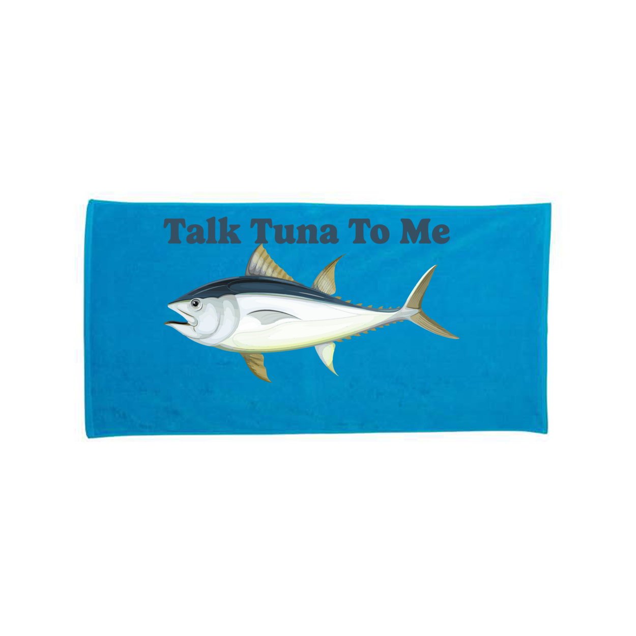 Talk Tuna To Me Velour Beach Towel
