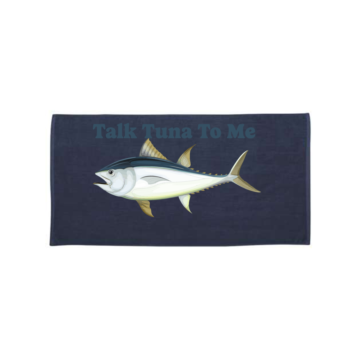 Talk Tuna To Me Velour Beach Towel
