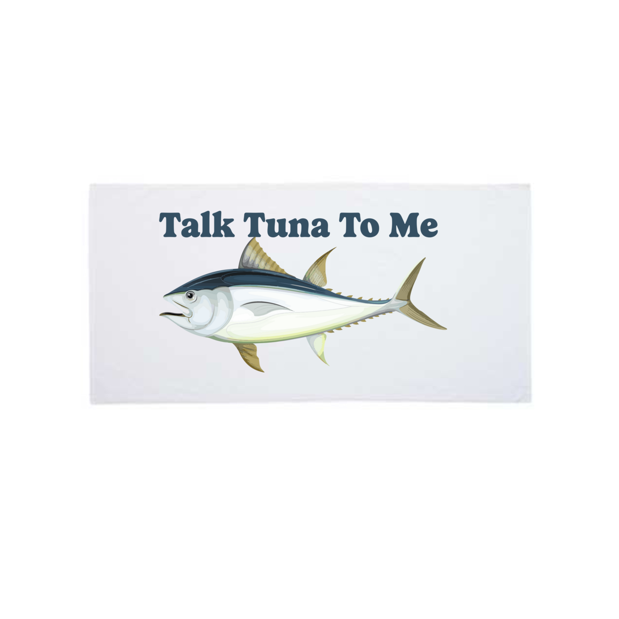 Talk Tuna To Me Velour Beach Towel