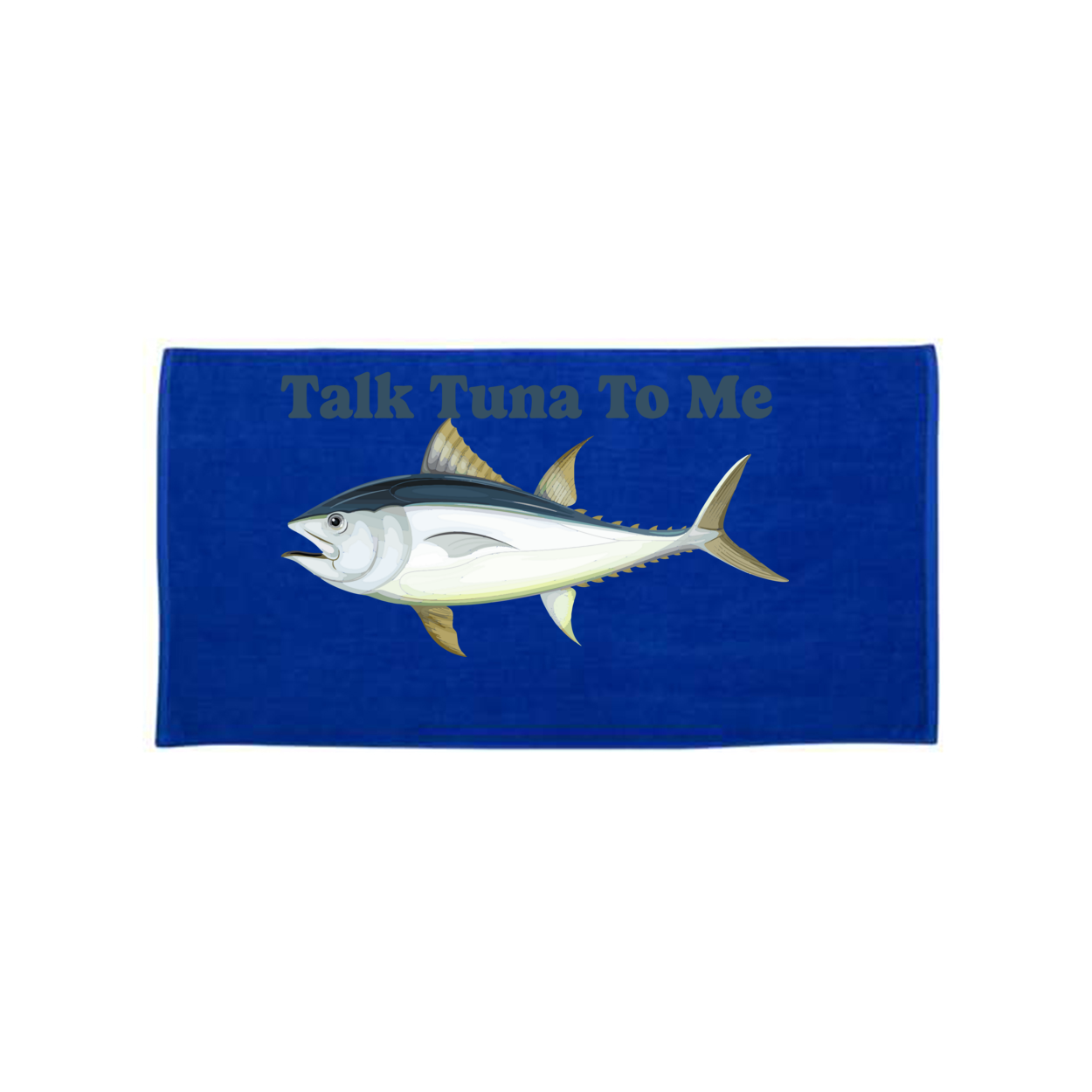Talk Tuna To Me Velour Beach Towel
