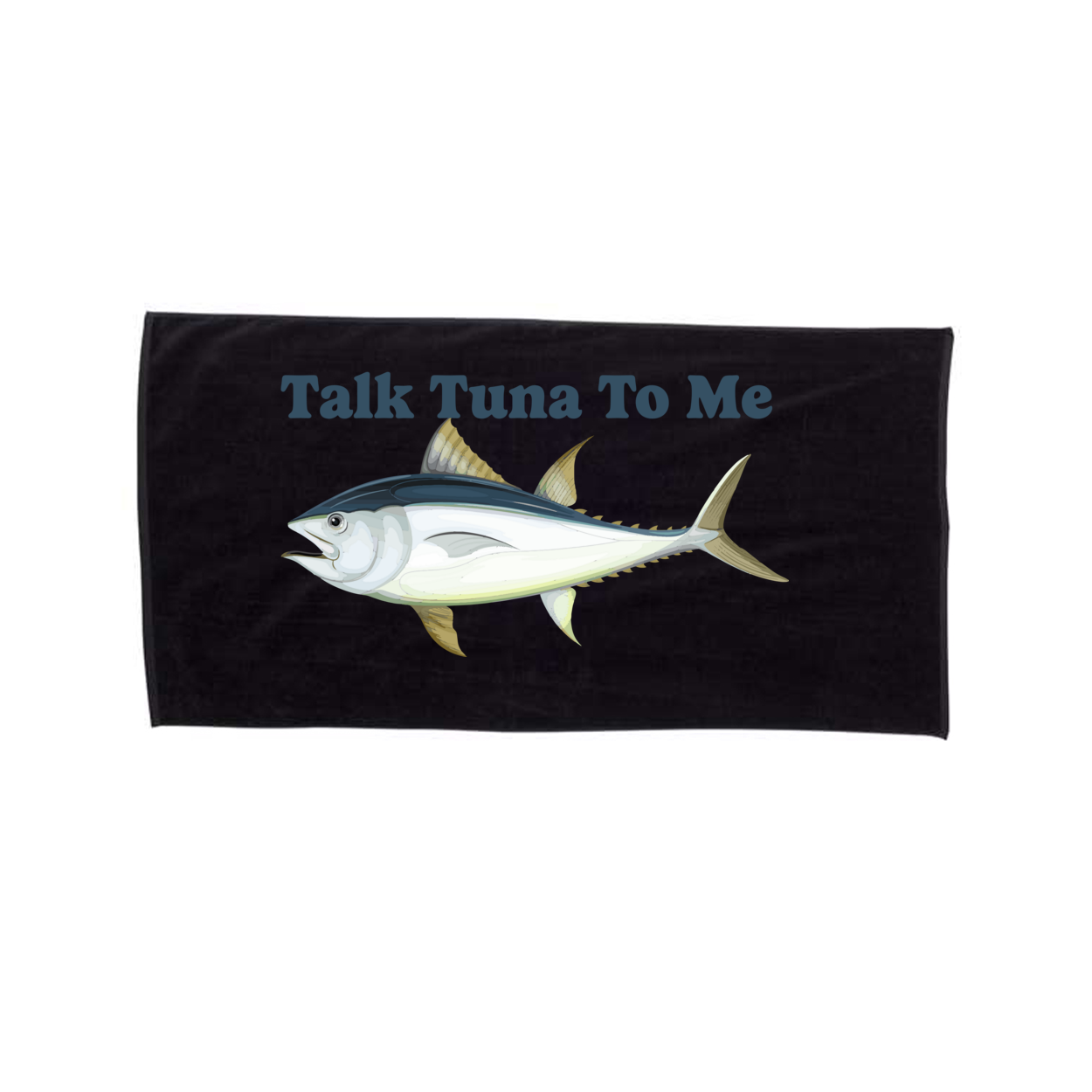 Talk Tuna To Me Velour Beach Towel