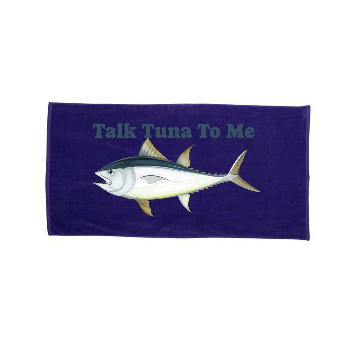 Talk Tuna To Me Velour Beach Towel
