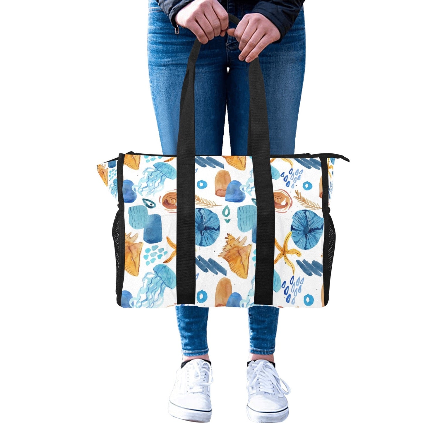 Beach Tote Bag - Shell Yeah by JaksWhite2ONE SIZEB9790C5620AC481DA38E5C29DEECB3B9