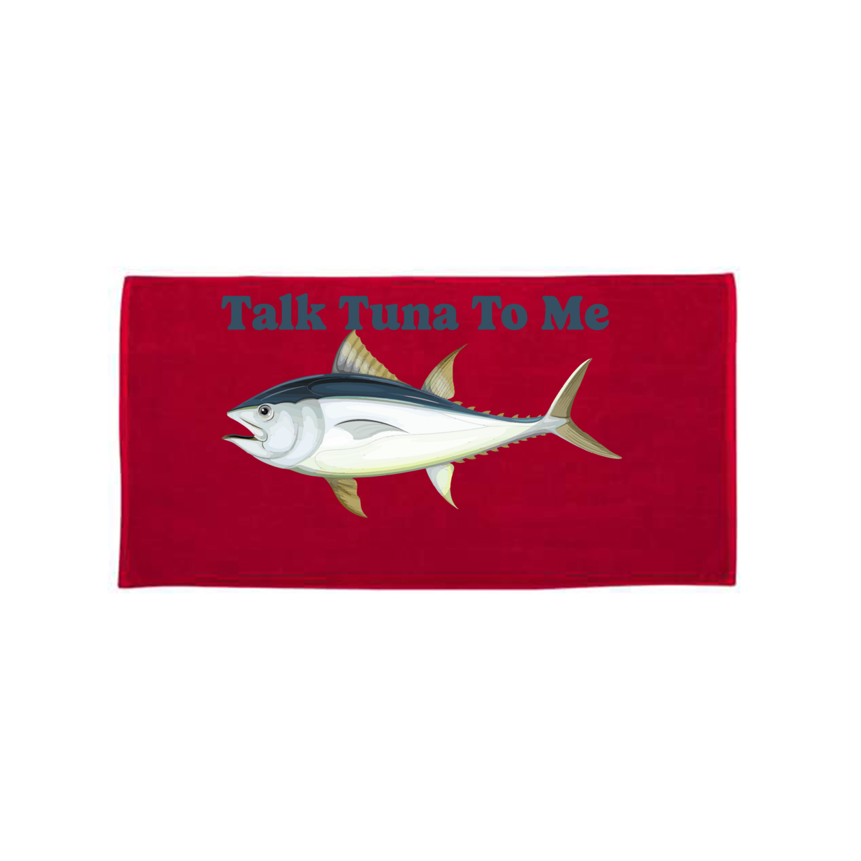 Talk Tuna To Me Velour Beach Towel