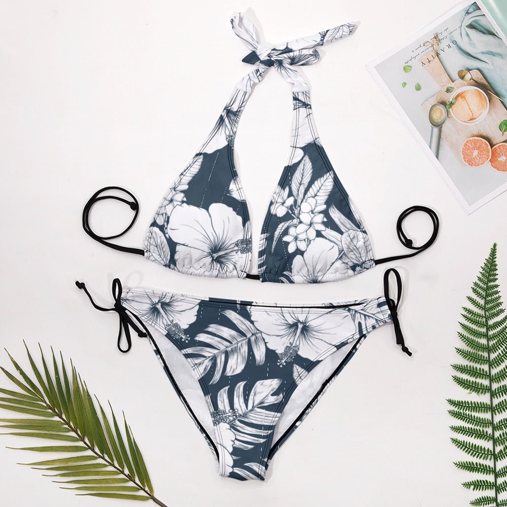 Ladies Sexy V-Neck Bikini Swimsuit - Shell Yeah by JaksXSWhiteA4CE5225B7D244DEB3022F7EACA12E00