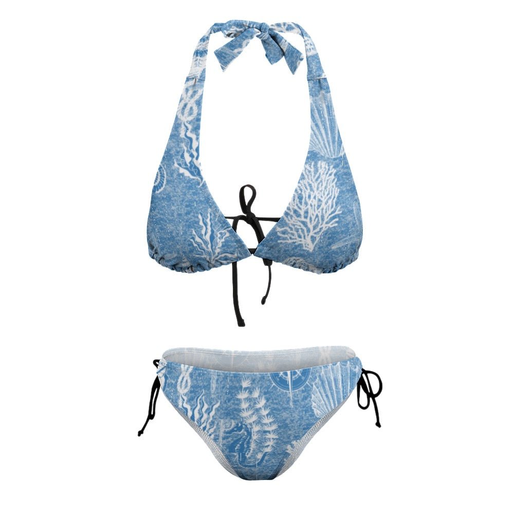 Ladies Sexy V-Neck Bikini Swimsuit - Shell Yeah by JaksXSWhiteFF65B1F02F32461696B897F7589BA942