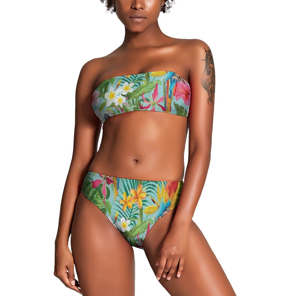 Ladies Two Piece Bikini Swimsuit - Shell Yeah by JaksSWhite649BBEA7142C4301AE65C1B7E564E0D2