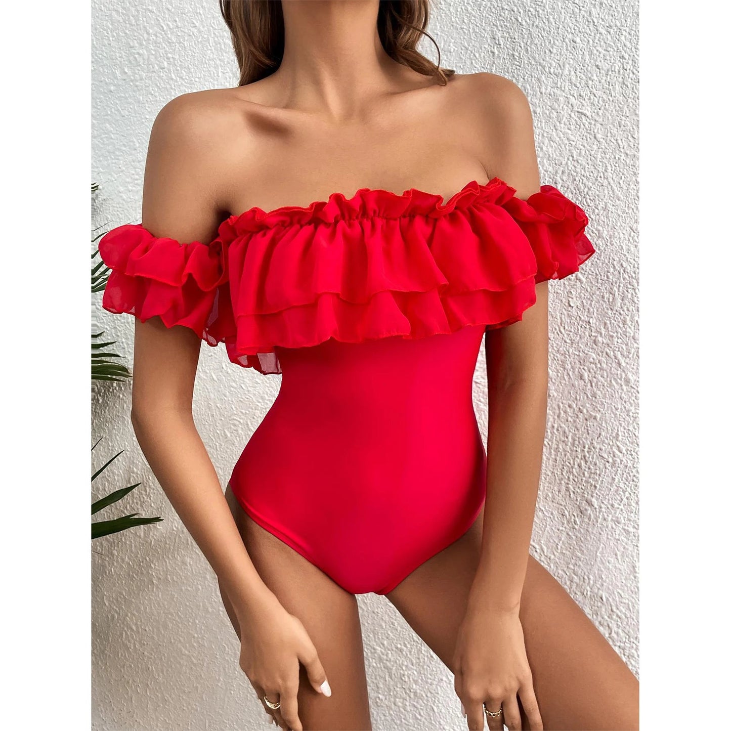 Off Shoulder Swimsuit - Shell Yeah by JaksXLLY2021BW1LY2021BW1-XLOther