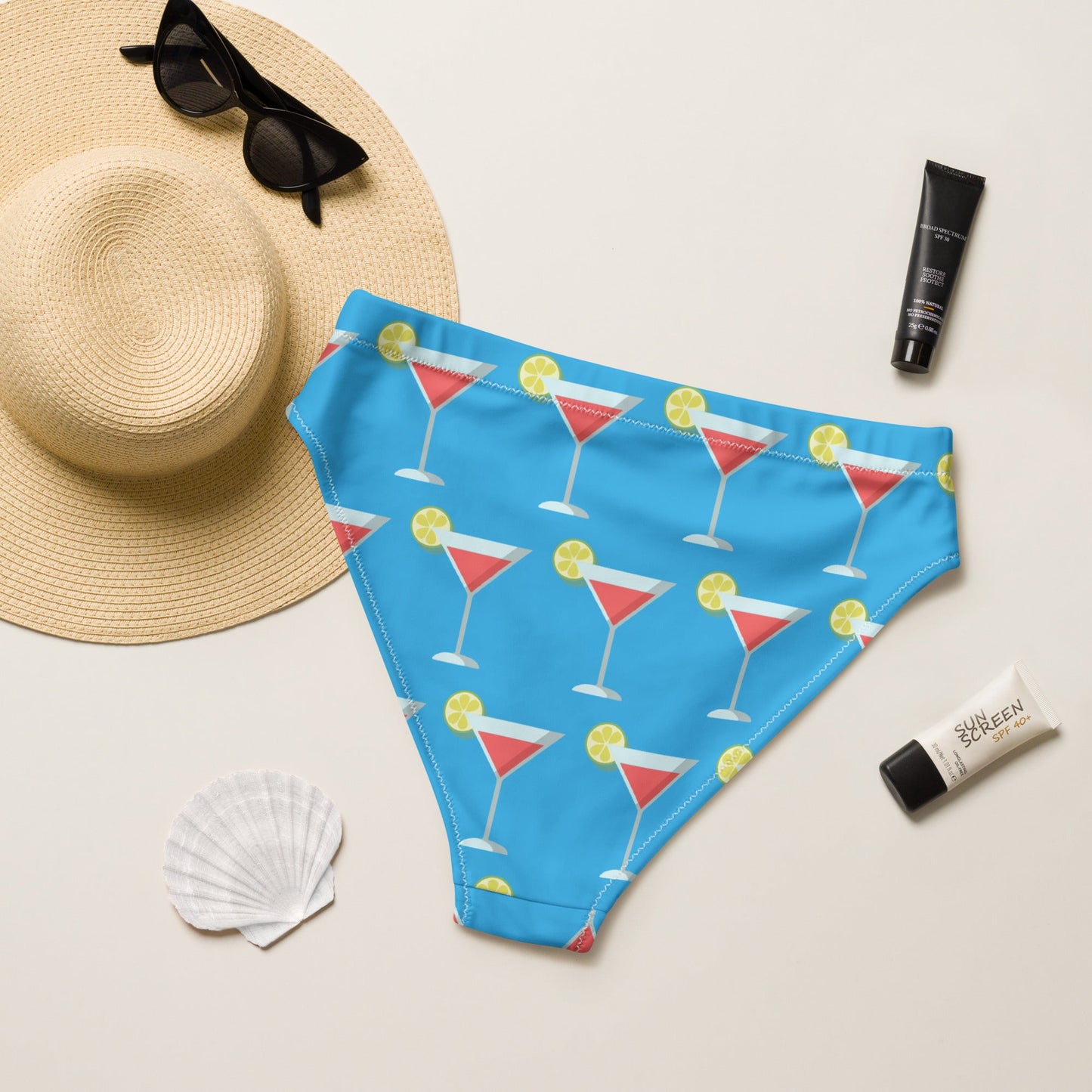Recycled high-waisted bikini bottom - Shell Yeah by JaksXS6649462_12042