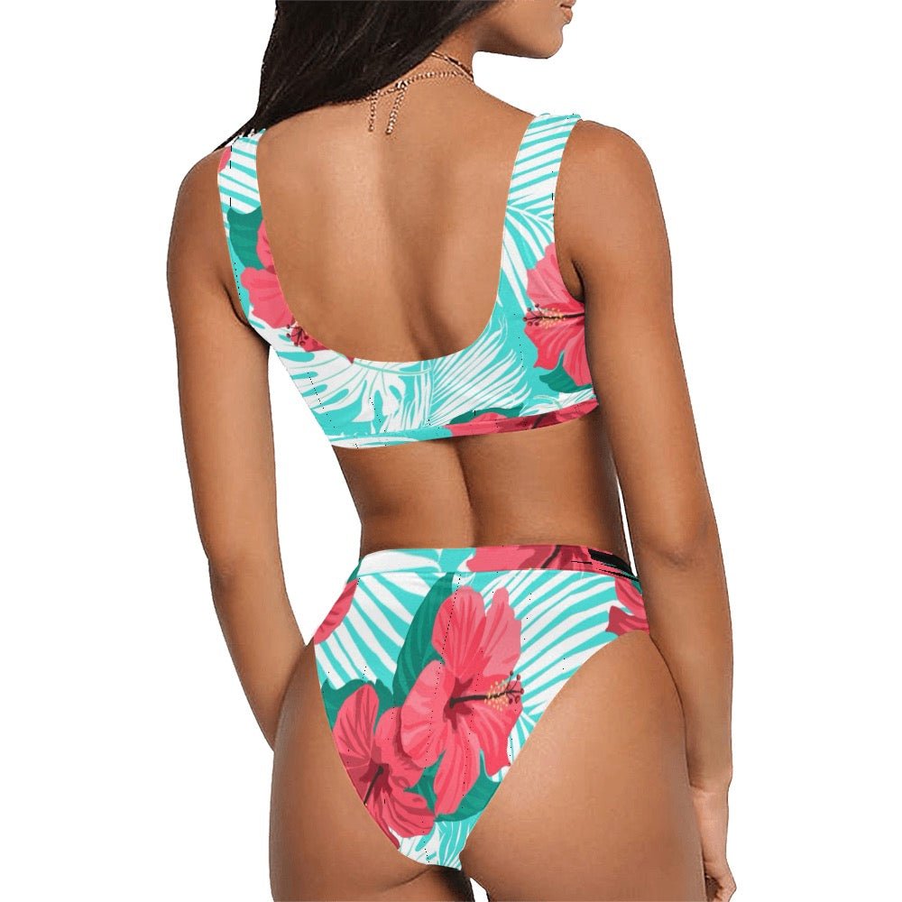 Sport Top & High-Waisted Bikini Swimsuit - Shell Yeah by JaksWhiteXS68B507C01B714CF89F4793F006A5FC09