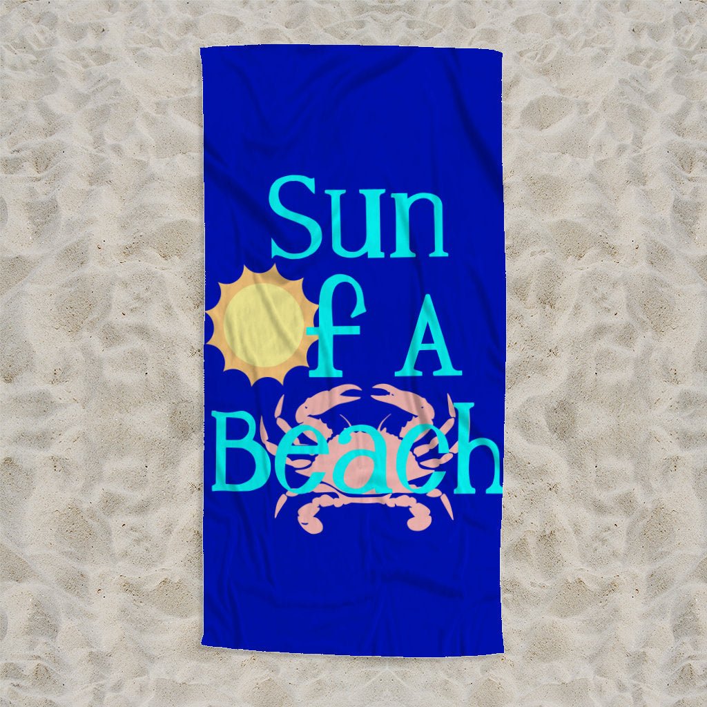 Subli-push Velour Beach Towel - Shell Yeah by Jaks30X60White5442-516916