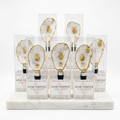 Pineapple motif oyster shell wine stopper with gold finish