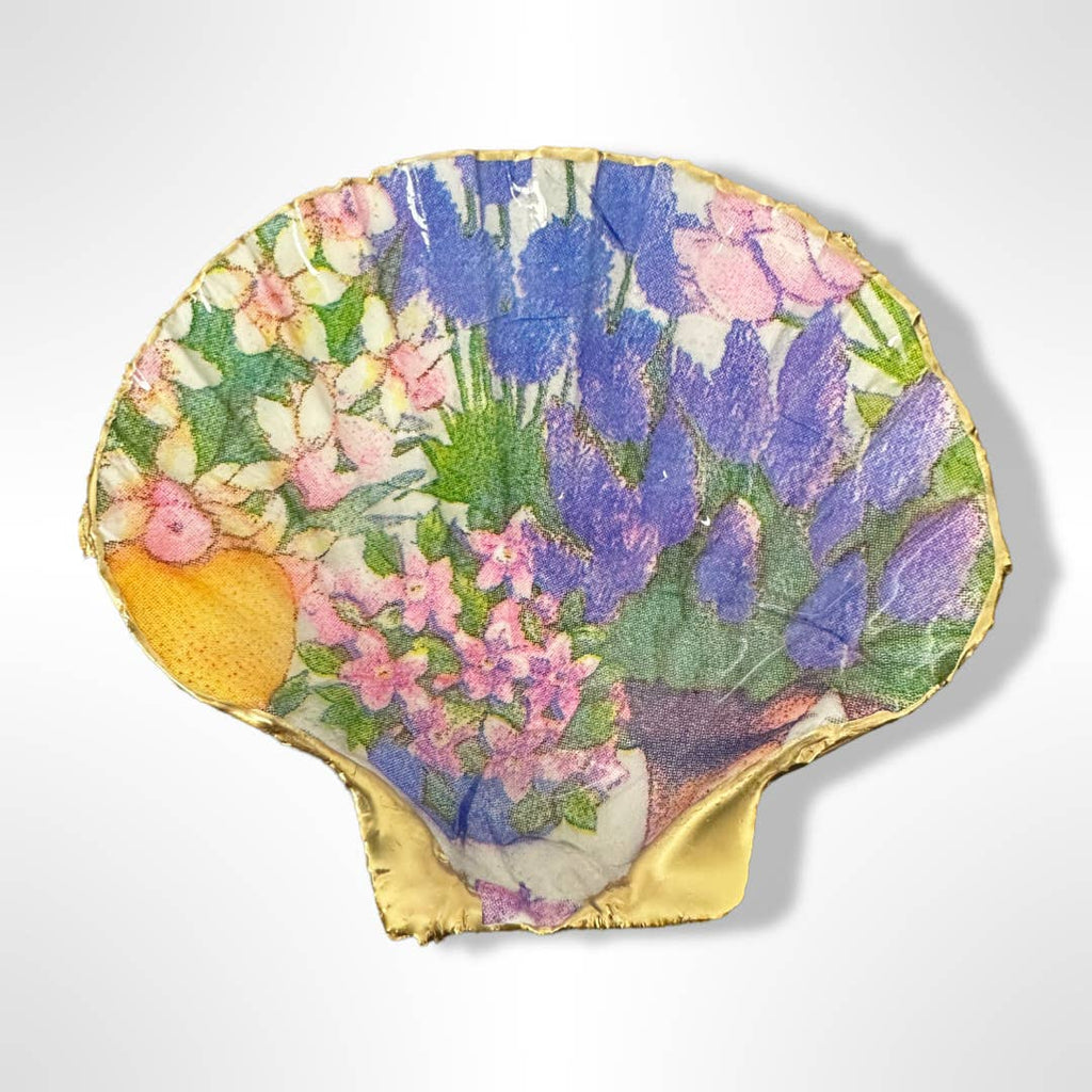Market Bouquet Trinket Scallop Soap Dish