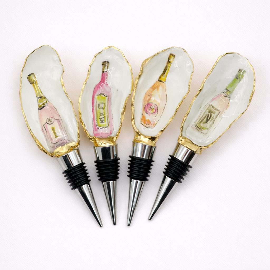 Rose All Day Oyster Shell Wine Stopper