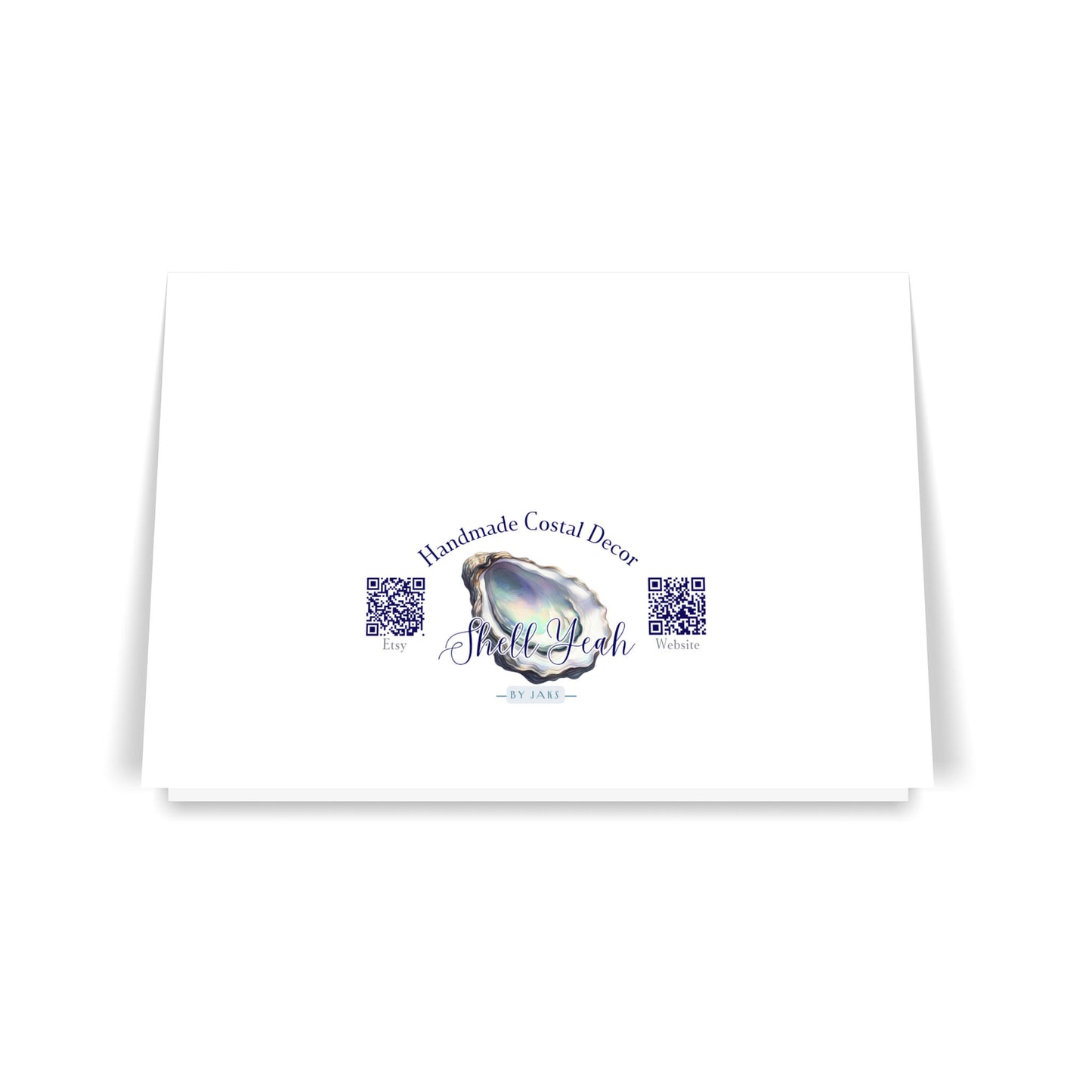 Harbor Seal - 7x5 Folded Greeting Card (Set of 10)