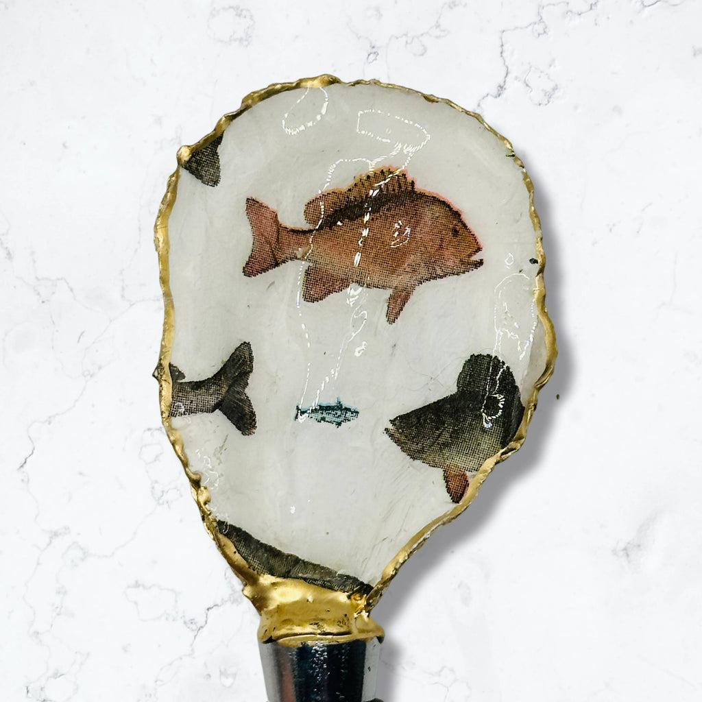 Fish Oyster Shell Wine Stopper
