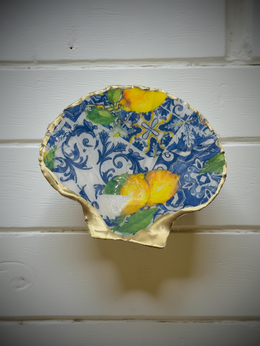 Amalfi Lemon Tile Scallop Dish