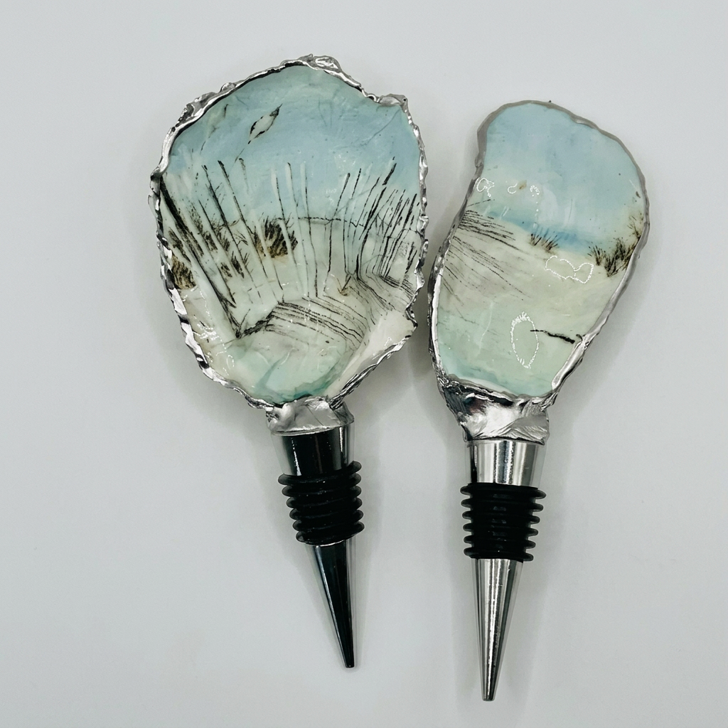 Dune Oyster Shell Wine Stopper