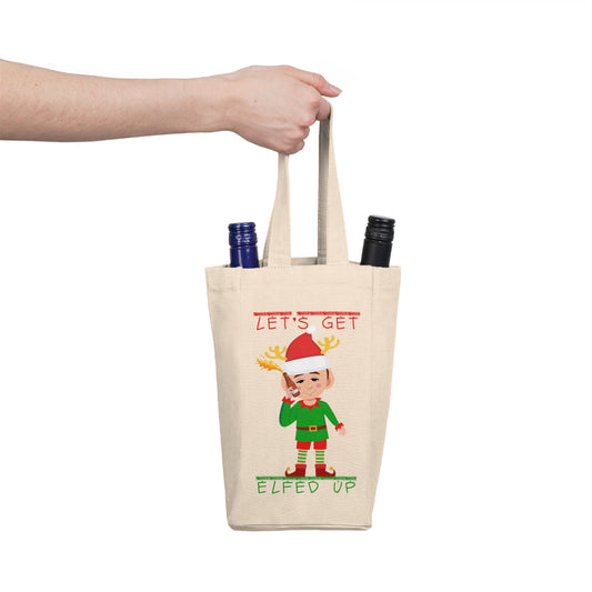 Elf Double Wine Tote Bag