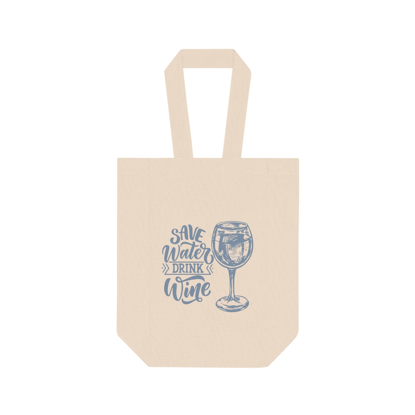 Save Water Double Wine Tote Bag