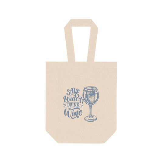 Save Water Double Wine Tote Bag