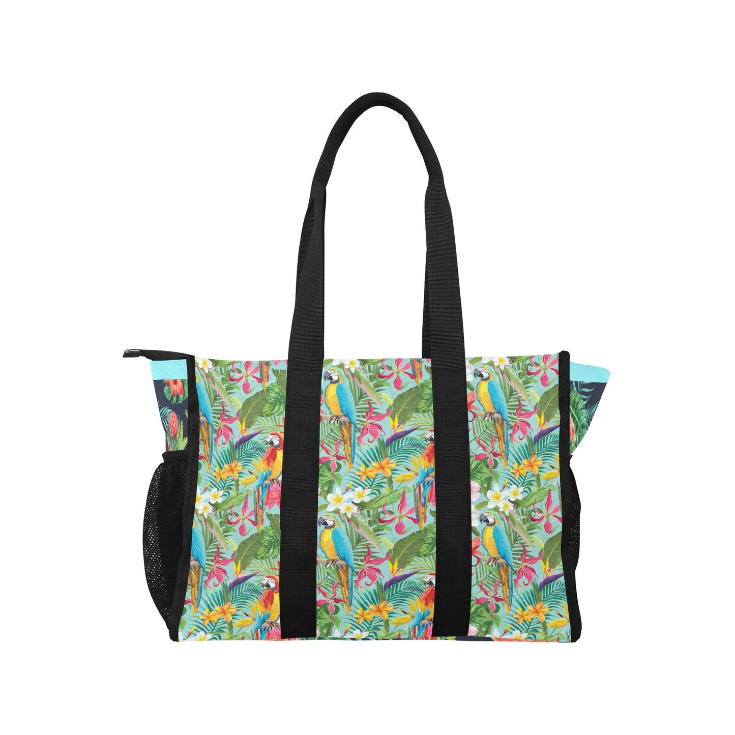 Tropical Bird Large Pocket Tote