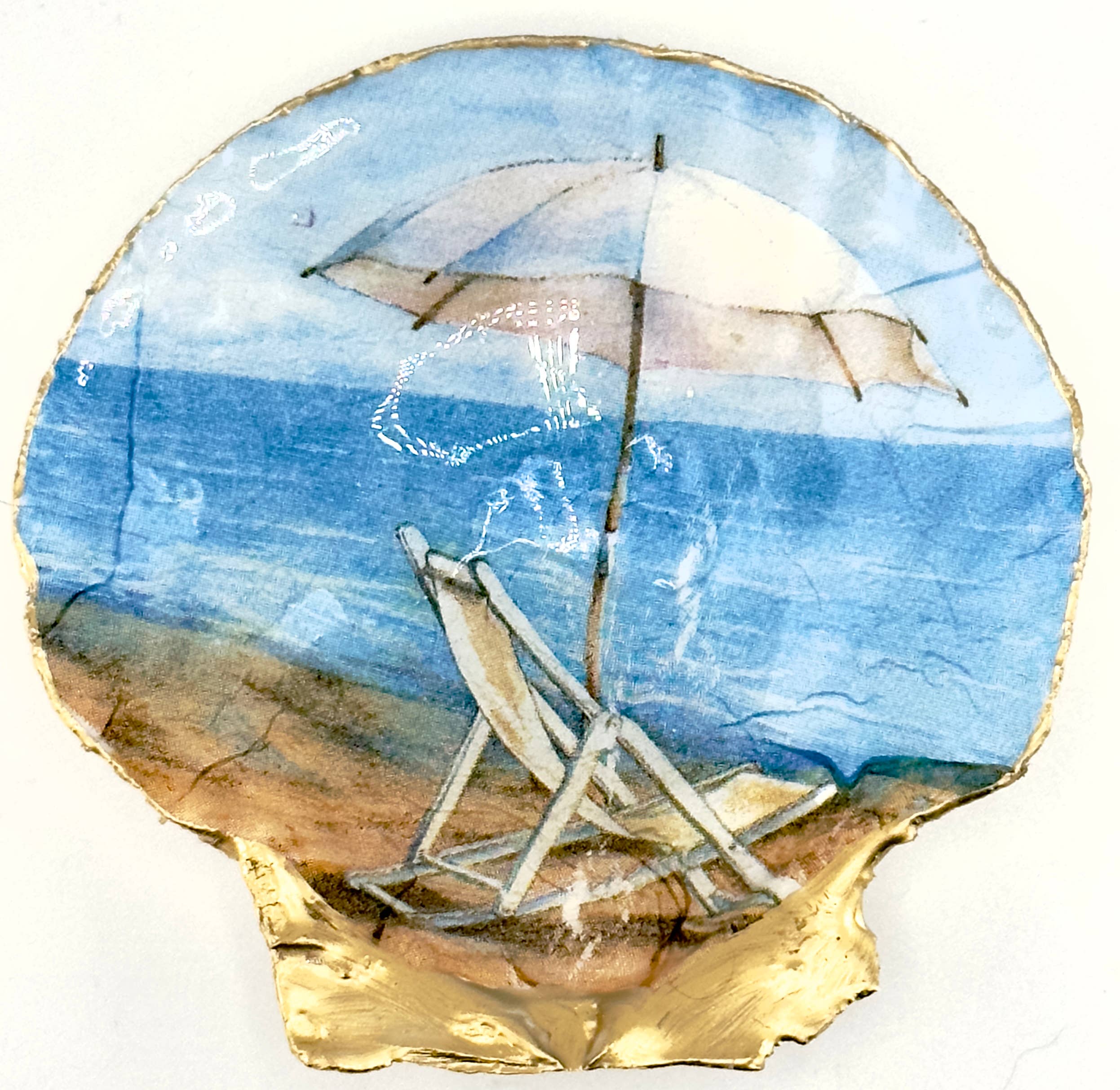 Seaside Siesta Chair Scallop Soap Dish