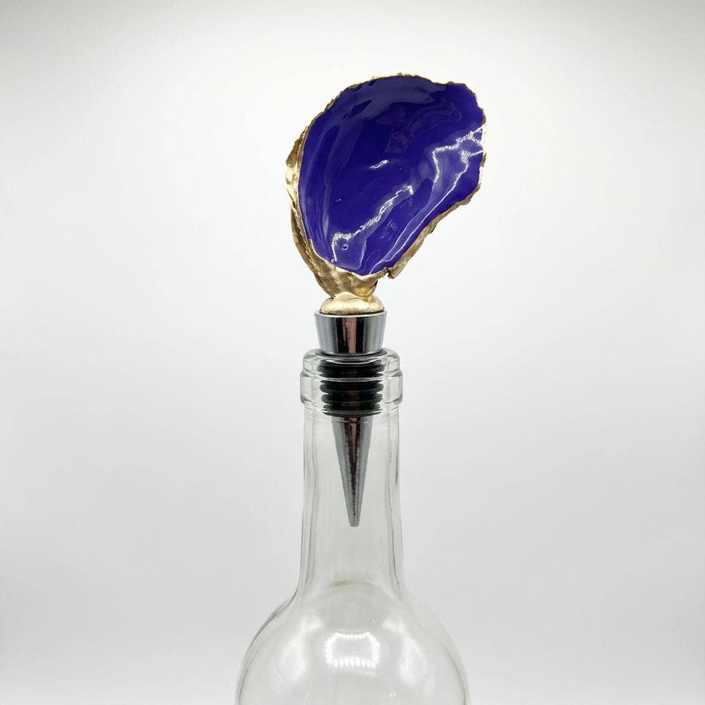 Amethyst Tones Oyster Shell Stoppers