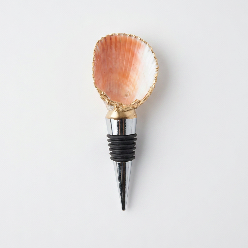 Sunset Scallop Shell Wine Stopper