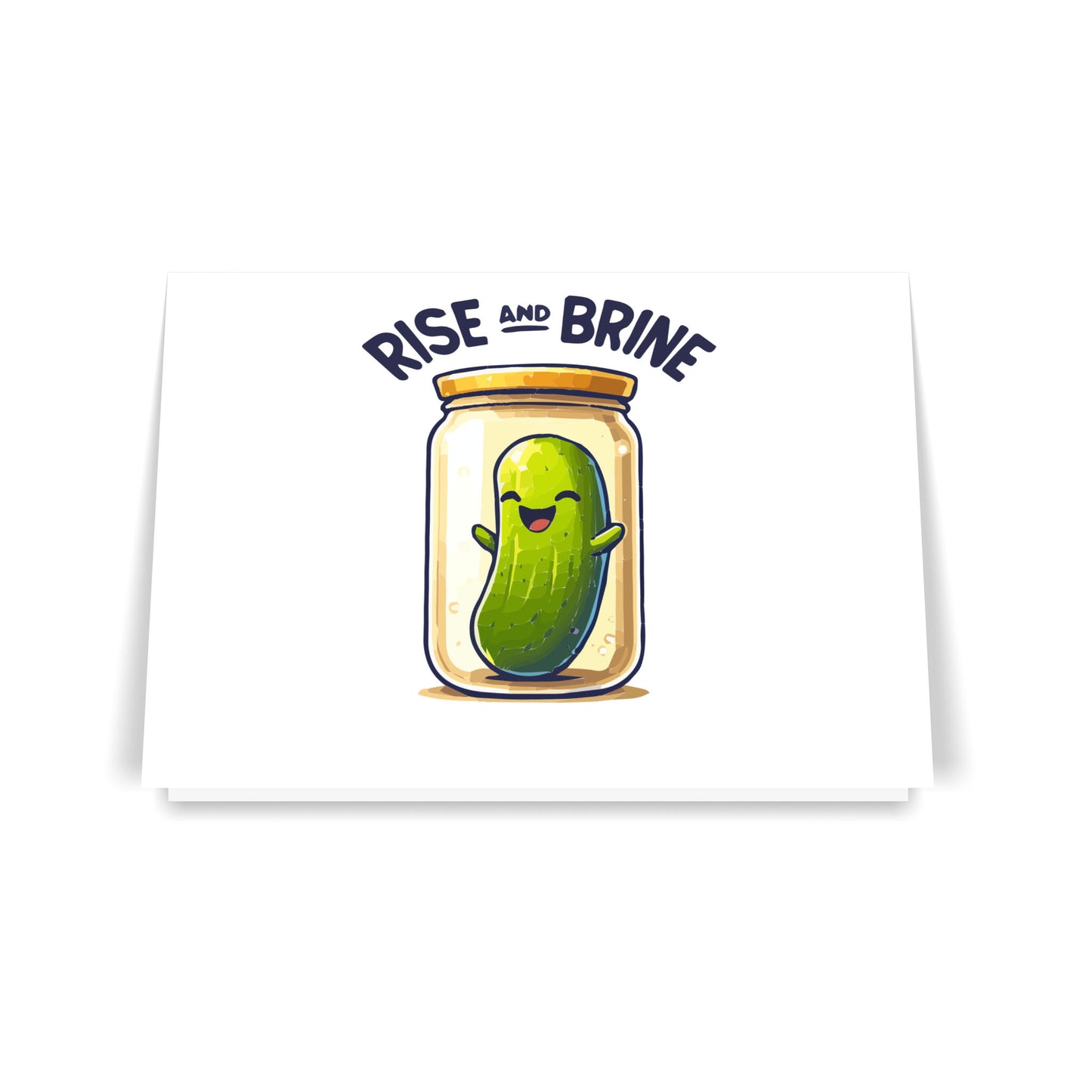 Rise and Brine 7x5 Folded Greeting Card (Set of 10)