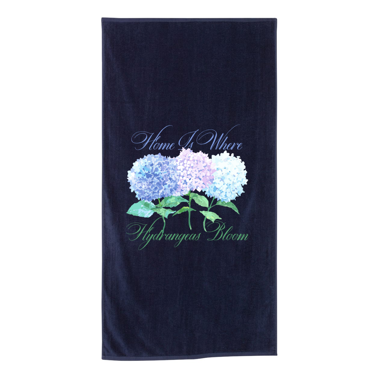 Hydrangea Beach Towel