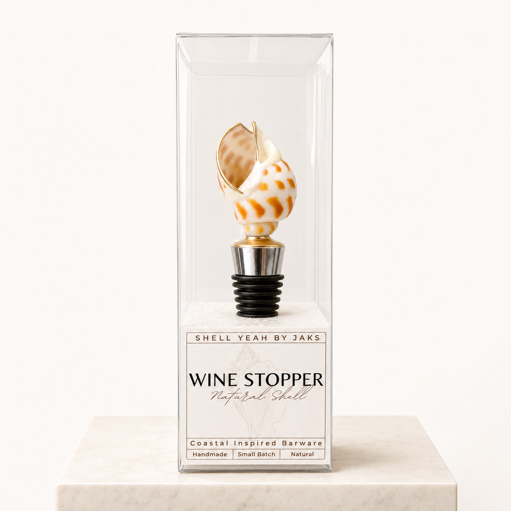 Micro Luxury Shell Wine Stopper Pack 12 Pc