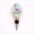 Flamingo Oyster Shell Wine Stopper