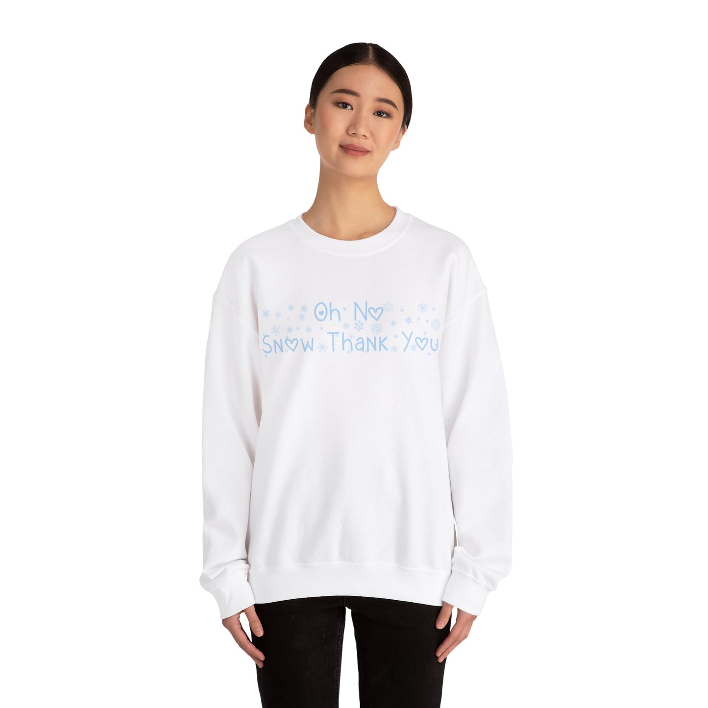 Snow Thank You Crewneck Sweatshirt