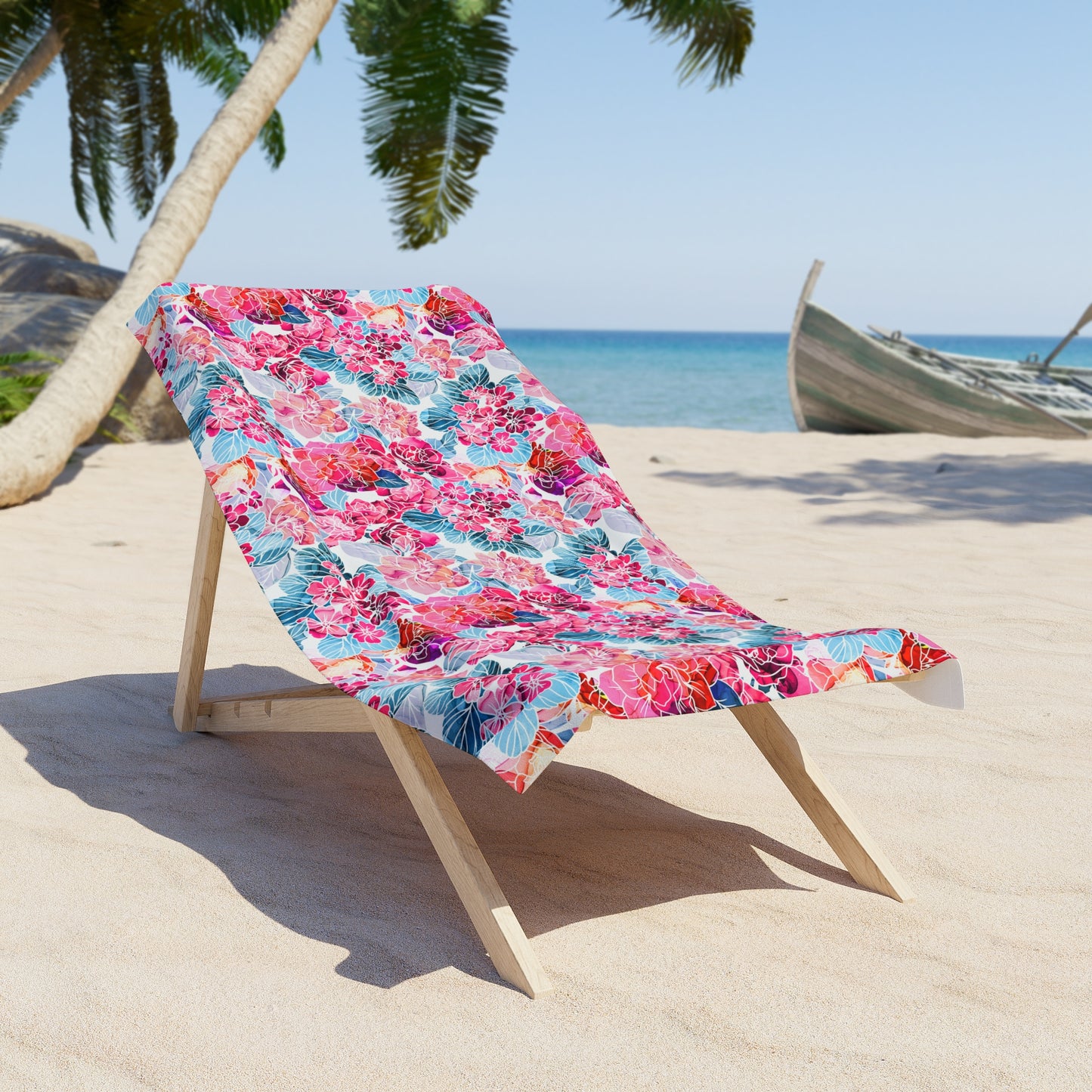 Floral Beach Towel