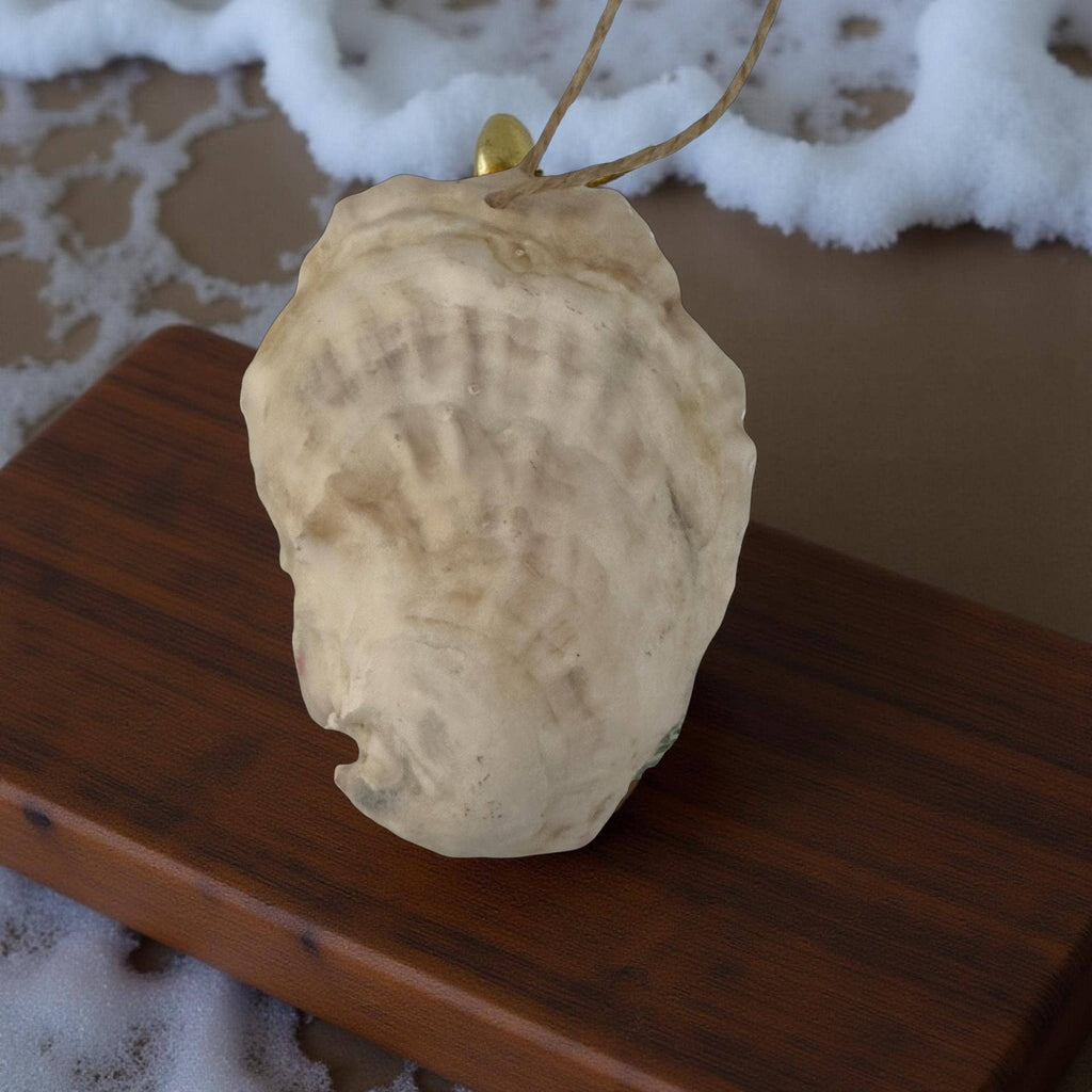 Flamingo & Palm Oyster Ornament