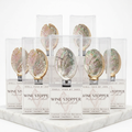 Iridescent blue abalone shell wine stopper with gold finish