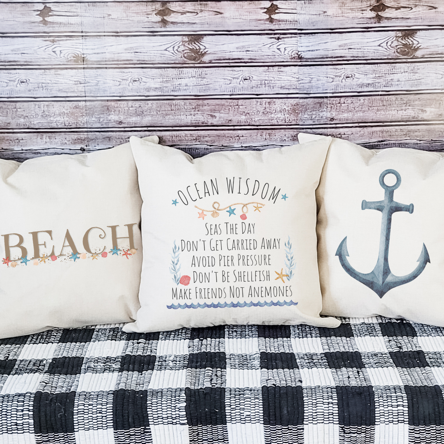 Beach Pillow Cover