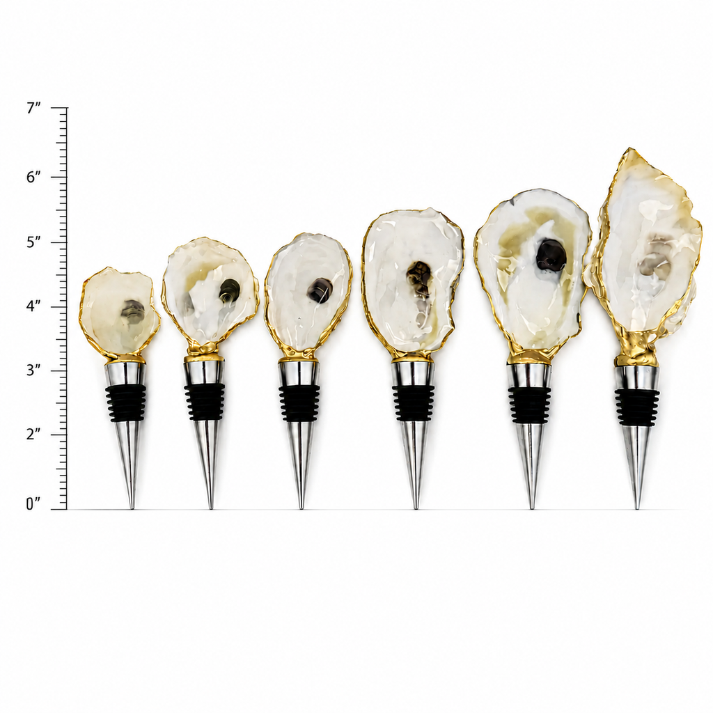 Shoreline Seashell Oyster Shell Wine Stopper