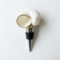 Iridescent Natural Spiral Shell Wine Stopper