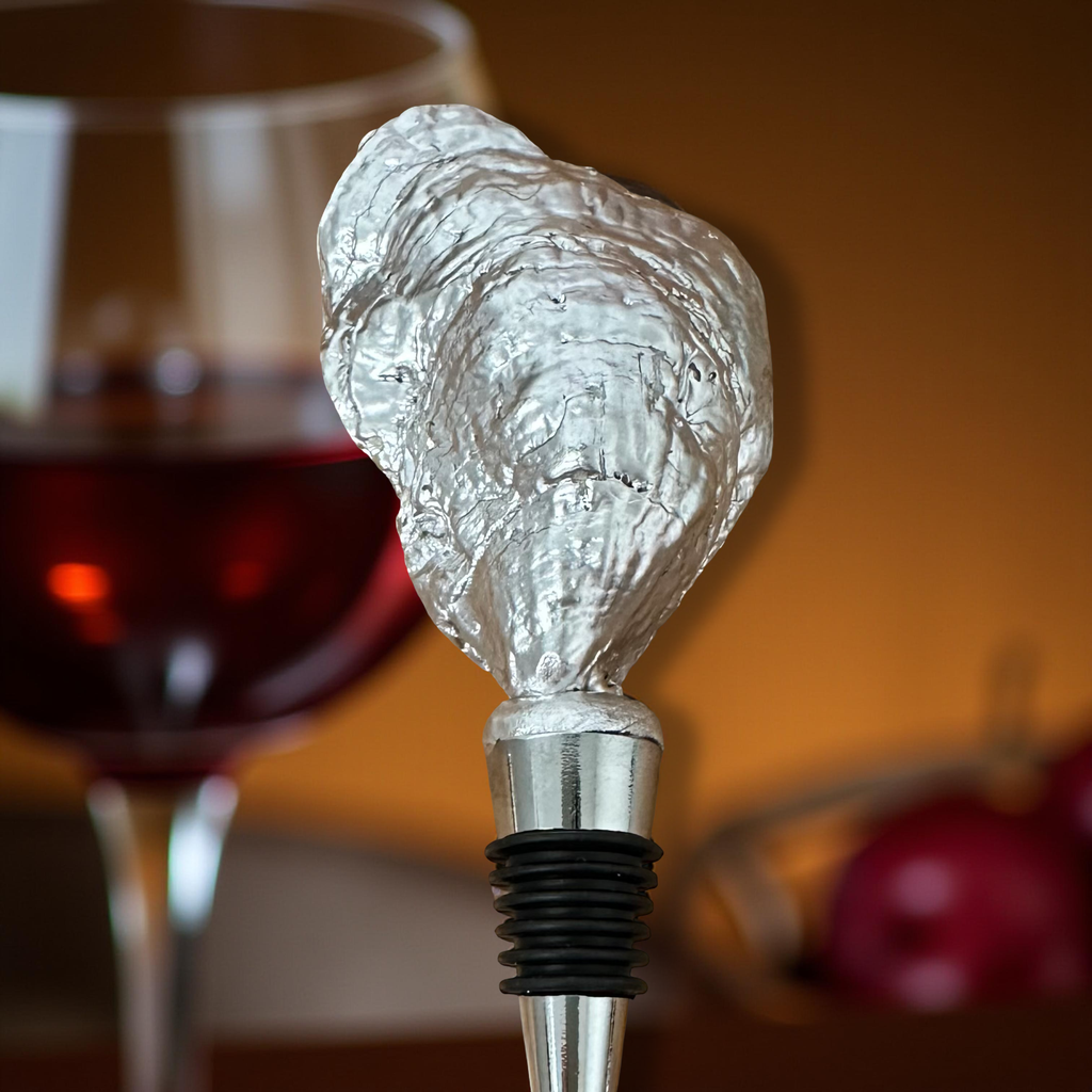 Disco Tide Glitter Oyster Shell Wine Stopper
