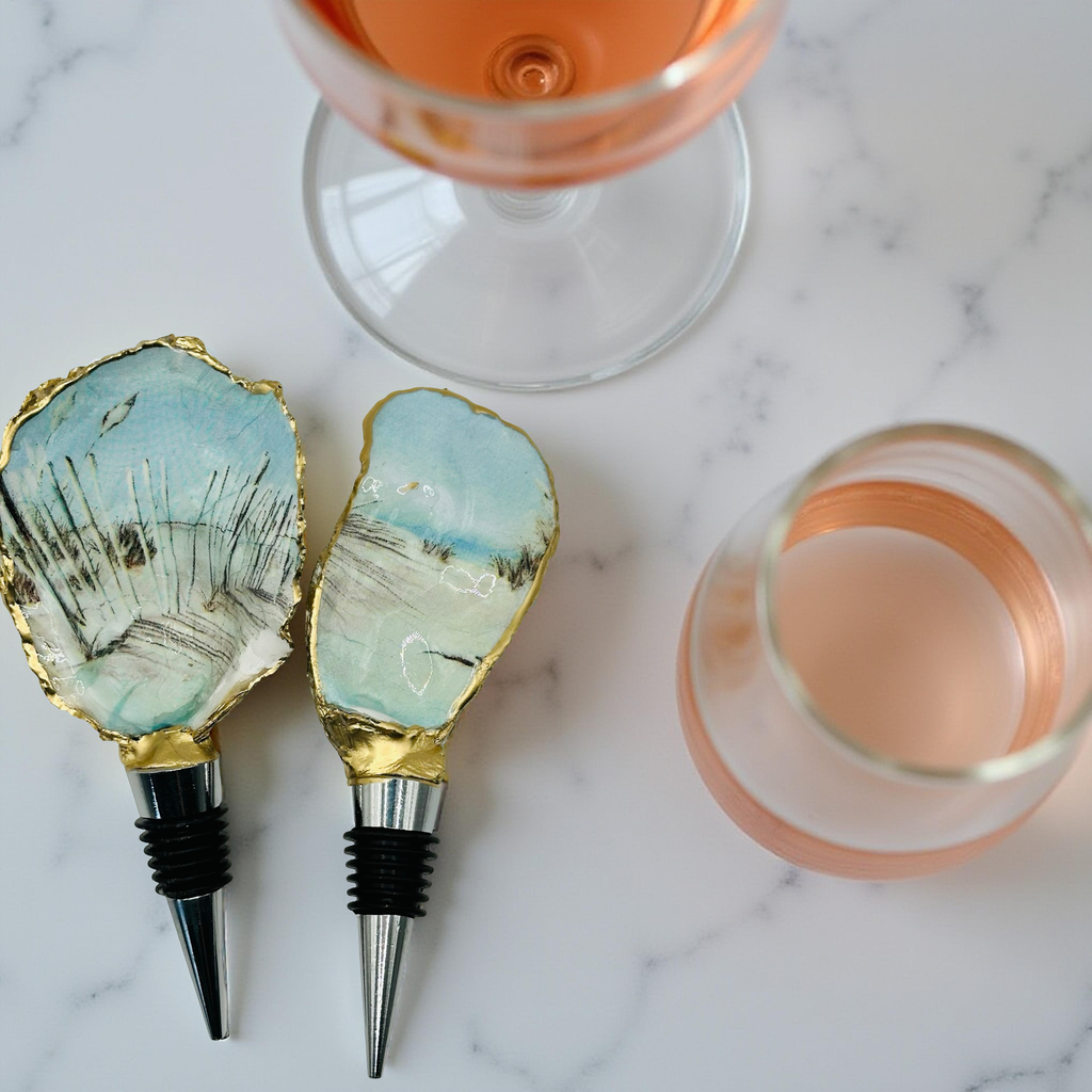 Dune Oyster Shell Wine Stopper