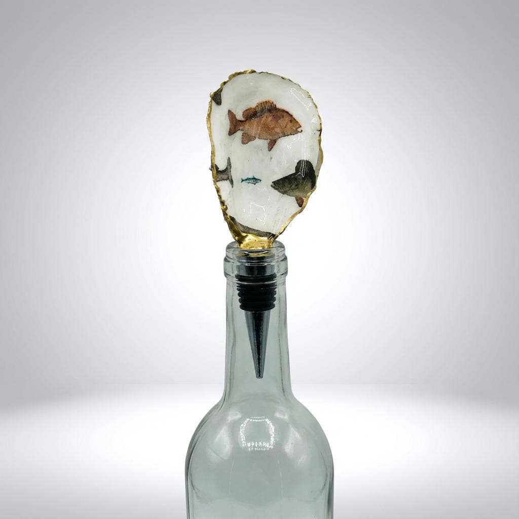 Fish Oyster Shell Wine Stopper