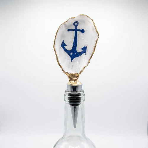 Coastal Anchor Oyster Shell Wine Stopper
