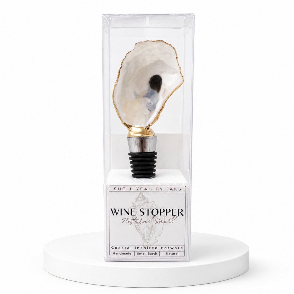 Floral Oyster Shell Stopper Pack 12 Piece