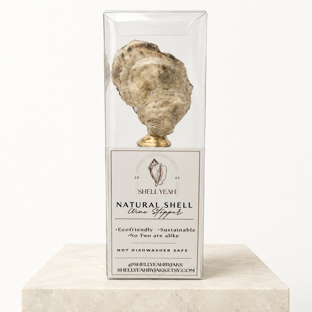 Fish Oyster Shell Wine Stopper