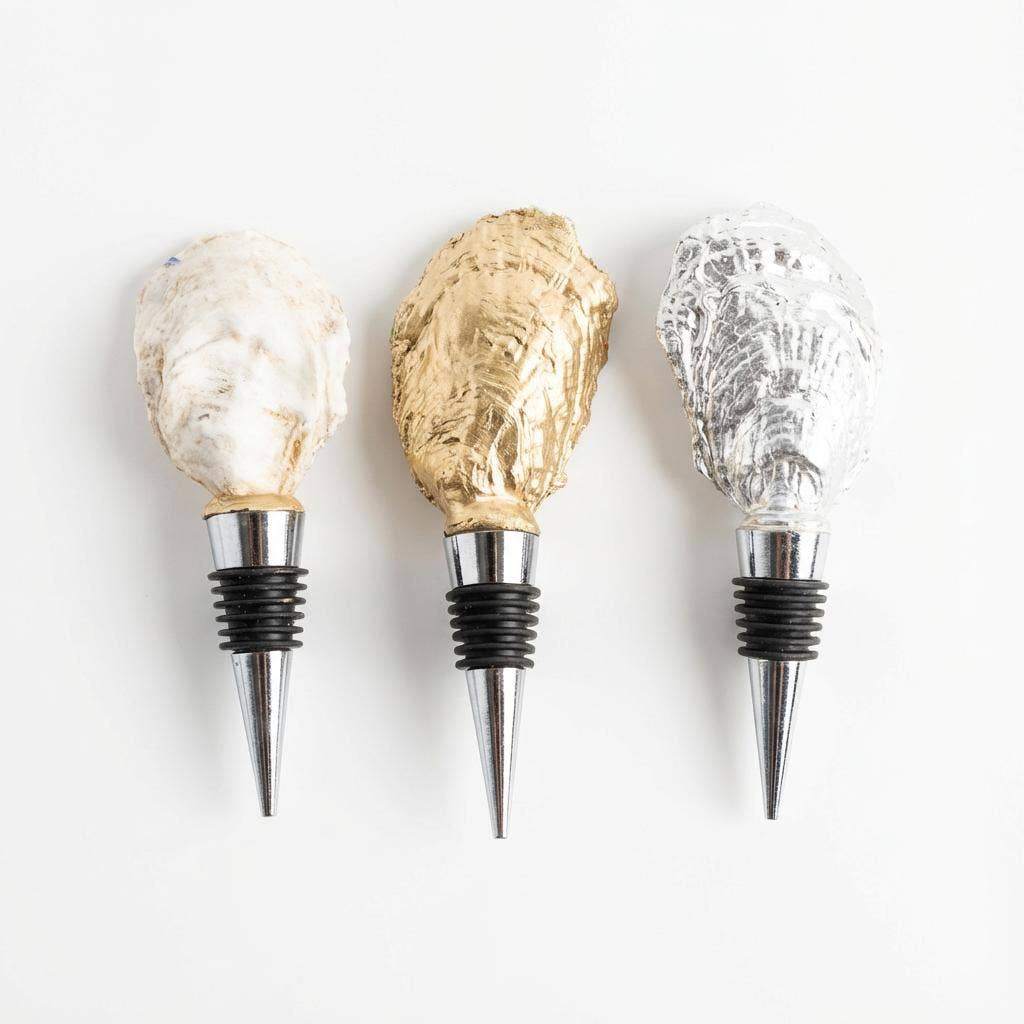 Ocean Breeze Oyster Shell Wine Stopper