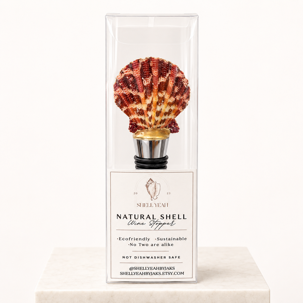 Micro Luxury Shell Wine Stopper Pack 12 Pc