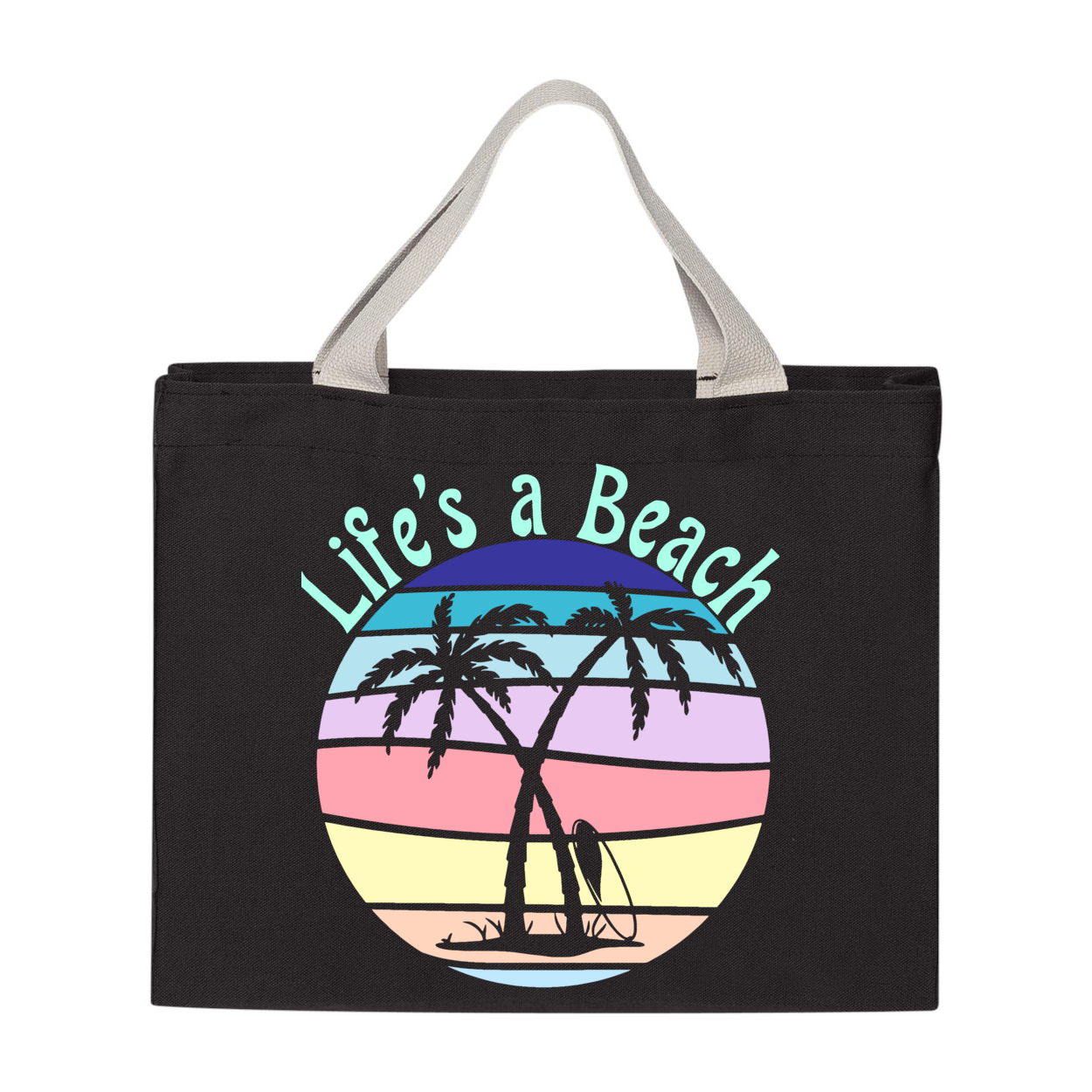 Life's A Beach Medium Gusset Tote